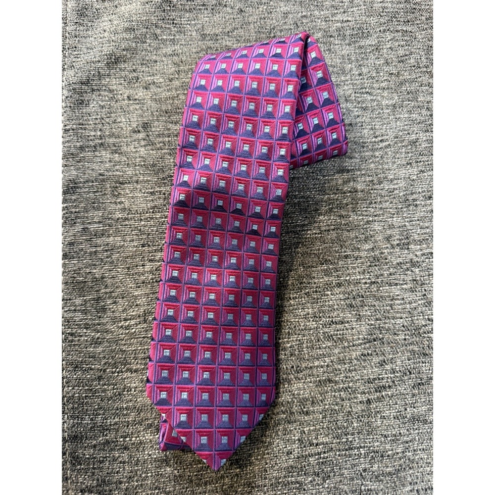 TED BAKER LONDON PURPLE    SILK  MEN'S NECK Tie W: 3 " BY L: 60 " USA